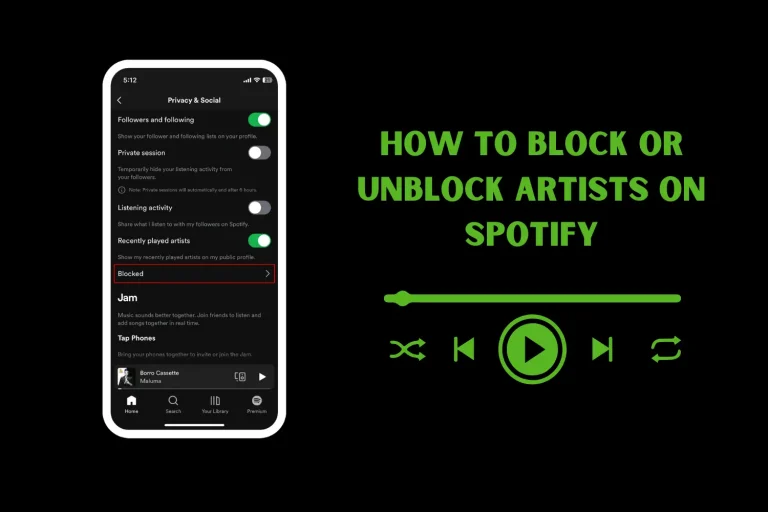 How to BLOCK OR UNBLOCK ARTISTS ON SPOTIFY