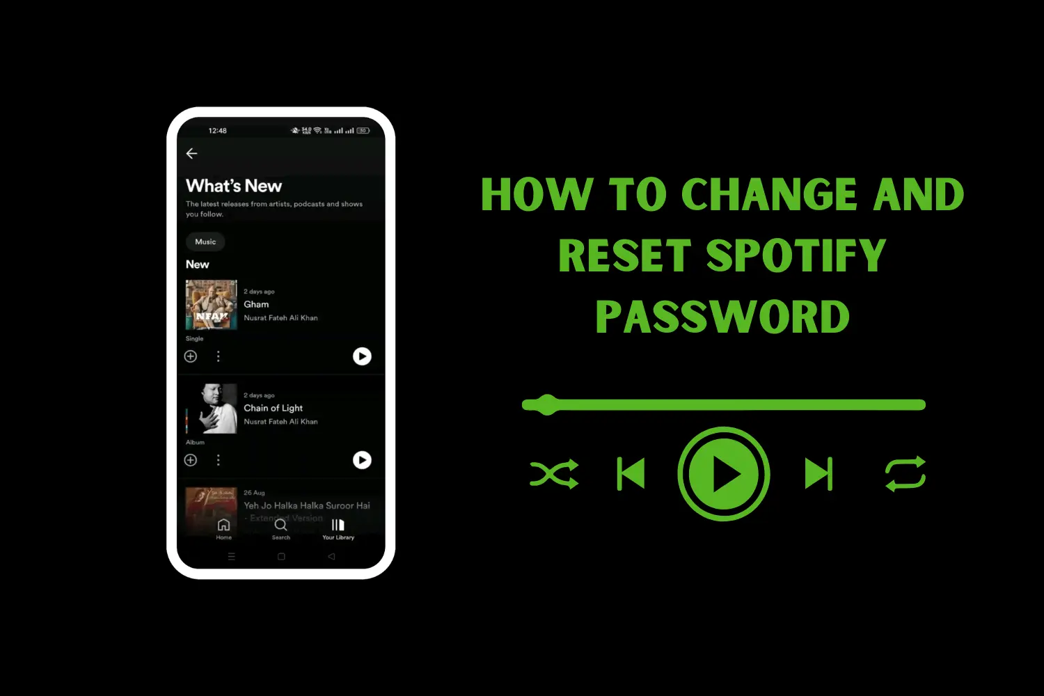 how to change or reset your spotify password